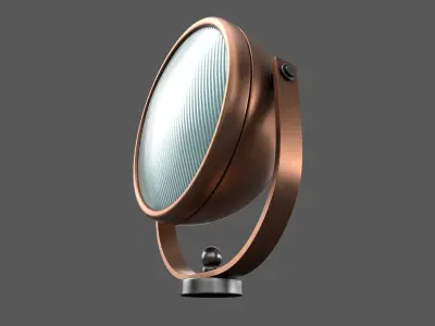 Vintage Lamp 01 Low-poly 3D model