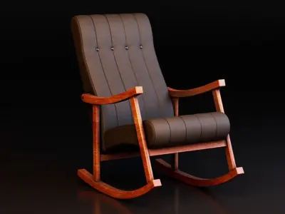 Rocking Chair Free low-poly 3D model