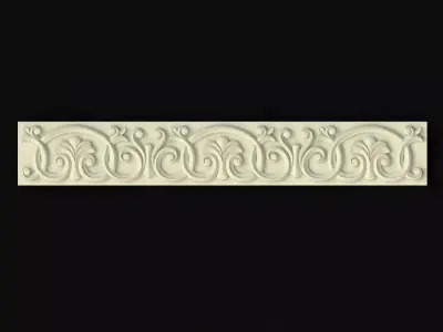 Central decor ornament for furniture 3D model 381