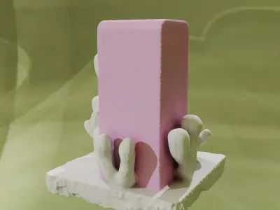 Reefstone Monolith Bookend Prime 3D print model