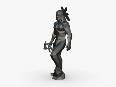 Warrior low poly 3D print model