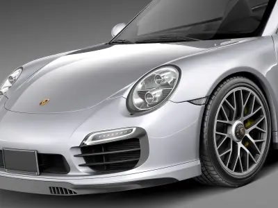 Porsche 911 Turbo cabriolet 2014 3D model