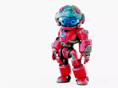 ROBO ZERO-F  Rigged for Unreal Engine - Unity - MIXAMO 3D model