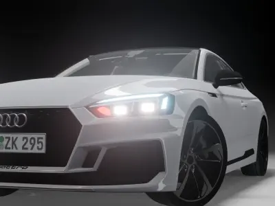 Audi rs5 car model Low-poly 3D model