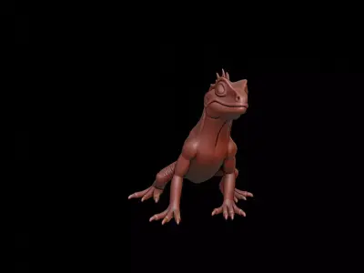 Lizard Animal Sculpture 3D print model