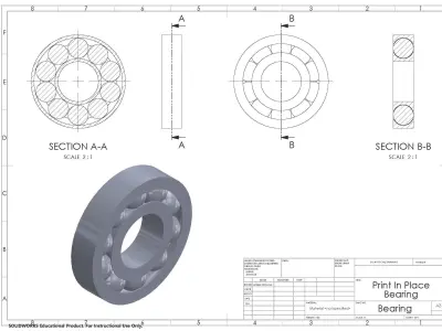 Print In Place Ball Bearings 3D print model