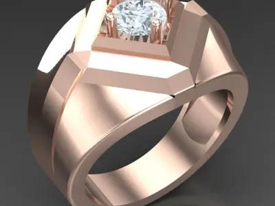 Luxury Men Rings Designs 5MR050 3D print model