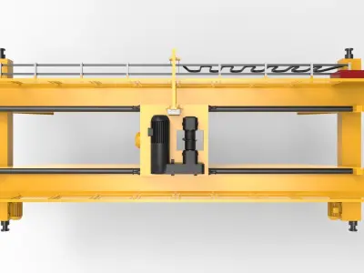 Overhead Crane 3D model