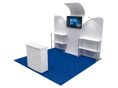 Exhibition booth 10x10ft 3DM017 3D model