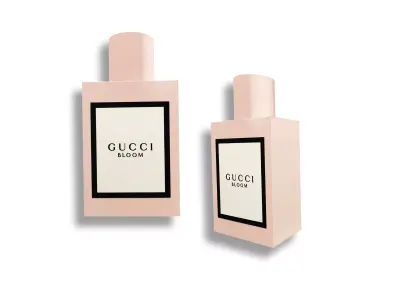 Gucci Bloom Perfume Bottle Low-poly 3D model