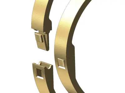 Simple flexture clasp bracelet  3D print model