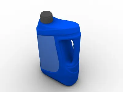 Oil Engine Bottle Low-poly 3D model