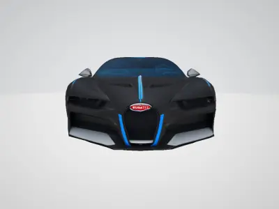 Bugatti Low-poly 3D model