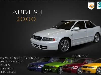 AUDI  COLECTION  CARS  1983-2012 3D Model Pack