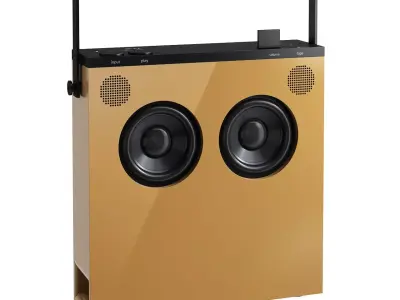 OB-4 Bluetooth Loudspeaker Ochre by Teenage Engineering 3D model