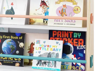 Bookshelf by Minime with childrens books 3D model