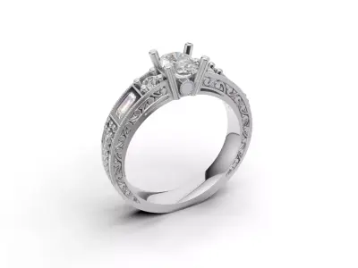 ring woman  3D print model 122