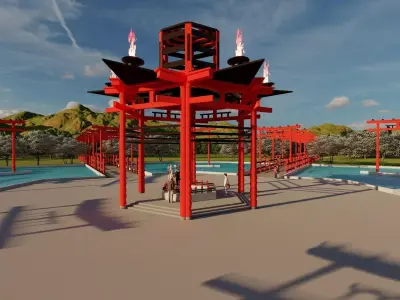 JAPANESE TEMPLE 3D model