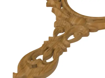 Carved picture frame STL 3D model 36