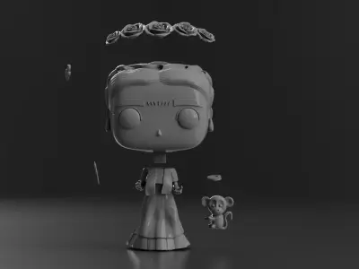 Frida Kahlo Funko 3D print model