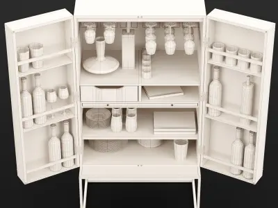 Harper campaign bar open 3D model