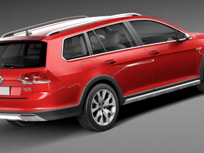 Volkswagen Golf Alltrack 2015 3D model