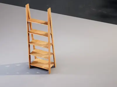 Shelf 01 Low-poly 3D model