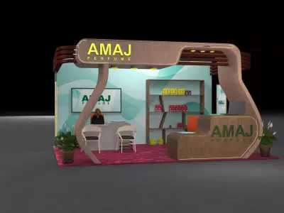 LOGISTICS STALLS Low-poly 3D model