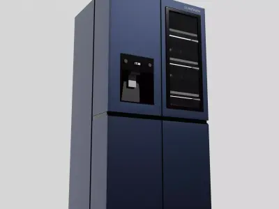 Fridge LG instaview Free low-poly 3D model