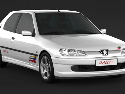 Peugeot 306 Rallye 3D model