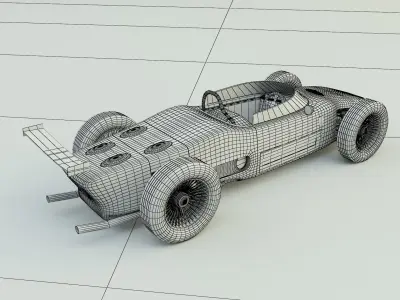 ferrari 156 dino f1 sports car 3D model