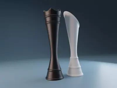 Vases King and Queen 3D print model