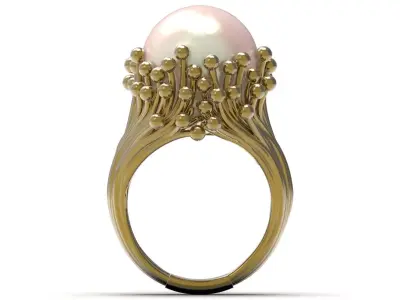Womens ring cocktail fantasy and voluminous model pr0076 3D print model