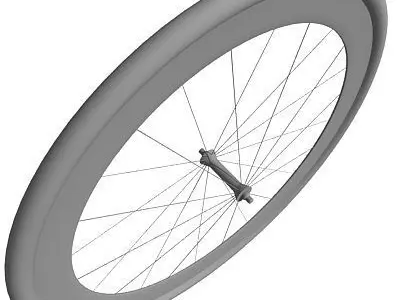 3D Bike Wheel 2 3D model