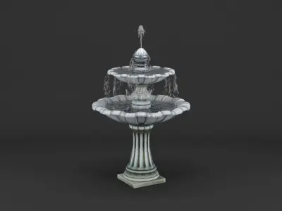 Garden Fountain for ArchViz 3D model