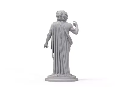 Zeus Greek God Statue - High Detail 3D Printable Sculpture 3D print model