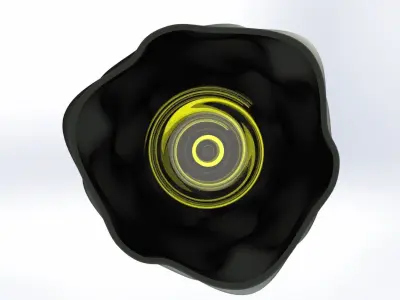 3d model wrinkled lampshade-Ready to print  3D print model