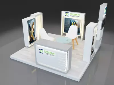 Booth Exhibition Stand a249b 3D model