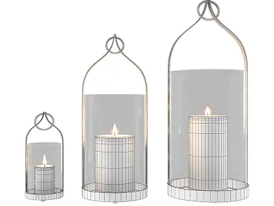 PRIYA Brass Lanterns 3D model