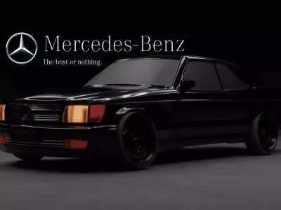 mercedes benz class S 560 SEC w126 3D model