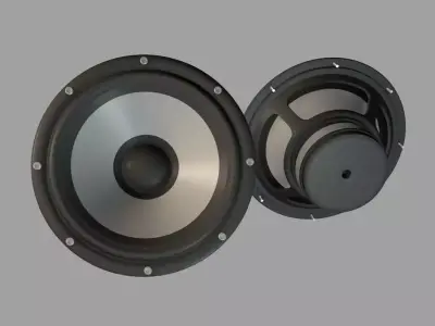 Audio Speaker Bass unit 3D model