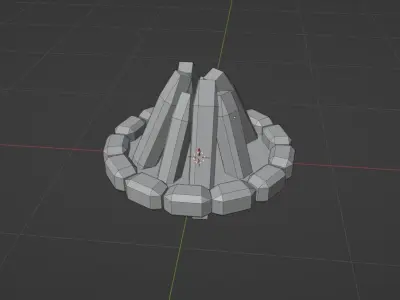 Low Poly Campfire Free low-poly 3D model