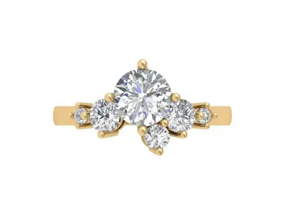 Wedding Ring  3D print model 10