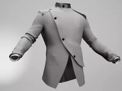 Futuristic Suit Metahuman Rigged  3D model