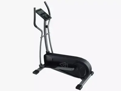 Elliptical trainer Low-poly 3D model