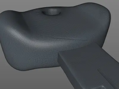 Old Mercedes key 3D model