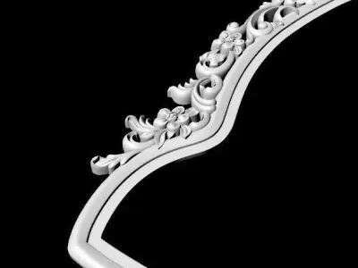 carved frame for mirror 3D model get