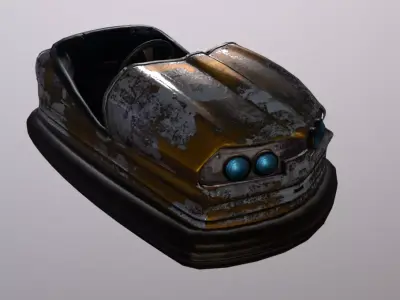 Bumper Car Low-poly 3D model by Dannou