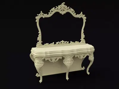 cabinet with mirror 3D model