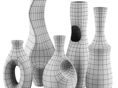 Vase decor Low-poly 3D model get